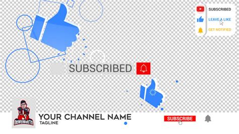 Create Animated Youtube Subscribe Buttons Like And Bell Activation By