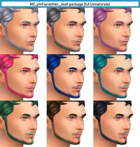 Facial Hair “josh” By Monochaos Monochaoss Sims 4 Cc Blog