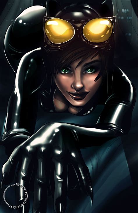 A Woman In Black Catsuits And Yellow Goggles With Her Hands On Her Chest