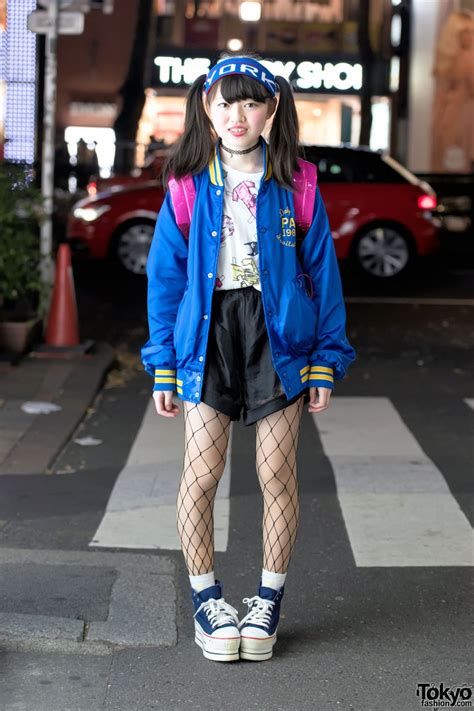 Harajuku Girl W Twin Tails Kinji Resale Jacket Clear Backpack