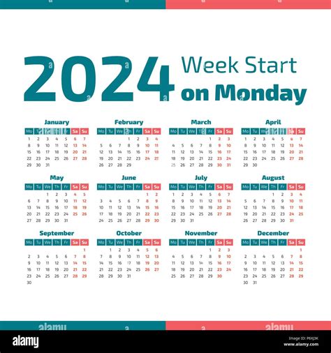 Calendar 2024 Week Starting Monday Week Printable Monthly Calendar 2024