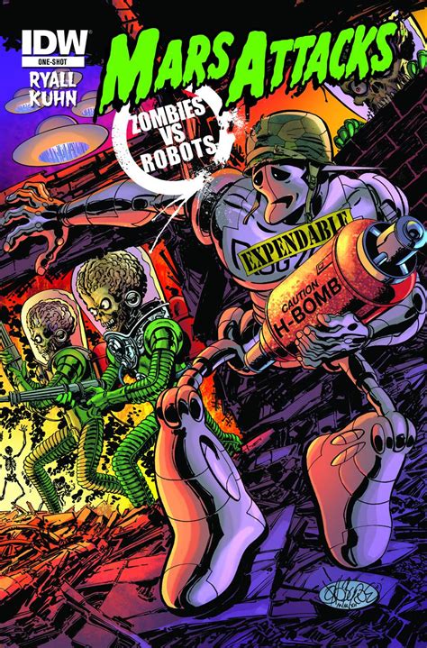 Mars Attacks Zombies Vs Robots Variant Cover Fresh Comics