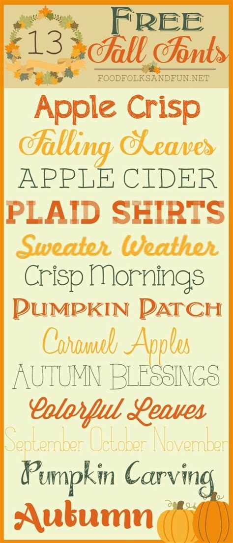 13 Free Fall Fonts My Favorite Cozy Finds Fall Fonts Scrapbook