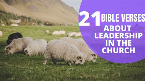 21 important bible verses about leadership in the church