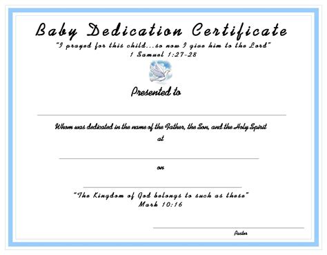 Pinterest Free Baby Dedication Certificate Printable Free Printable