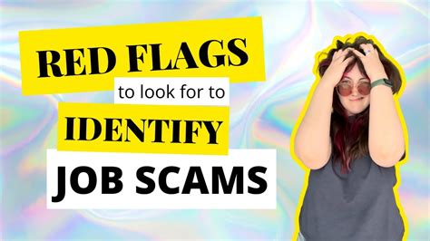 Avoid Job Scams by Knowing these Red Flags [Job Search Tips · Job Scams