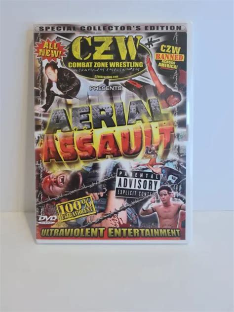 combat zone wrestling aerial assault dvd 2004 hard to find oop 24 99 picclick