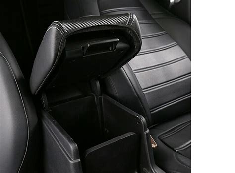 Leather Center Console Lid Armrest Cover Skin Fit For Honda Cr V Crv