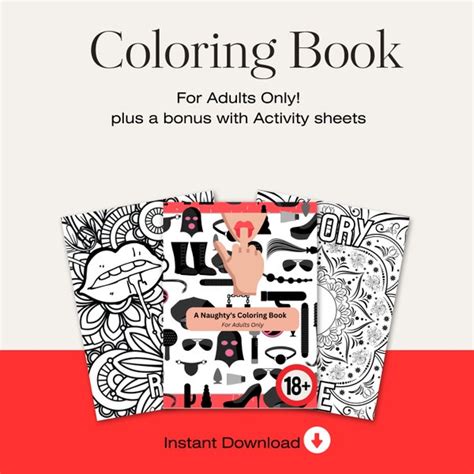 Naughty Coloring Etsy