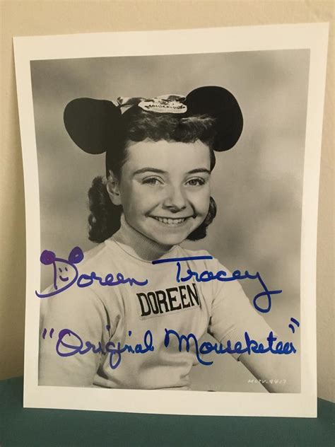 Autographed Photo Of Doreen Tracey Original Mouseketeer 8x10 1963213910