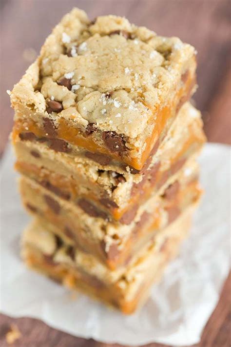 Salted Caramel Chocolate Chip Cookie Bars Brown Eyed Baker