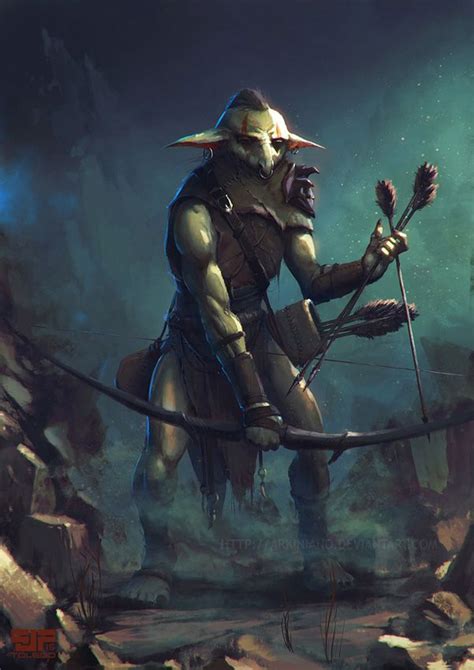 Goblin Archer By Fjft Art On Deviantart Goblin Art Goblin Archer