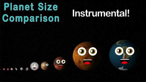 Klt Planet Size Comparison Instrumental Youtube