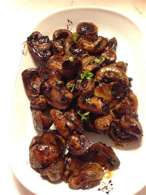 Roasted Balsamic Glazed Mushrooms