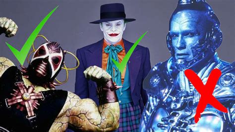 Batman Ranking Every Movie Villains Signature Style From Worst To Best
