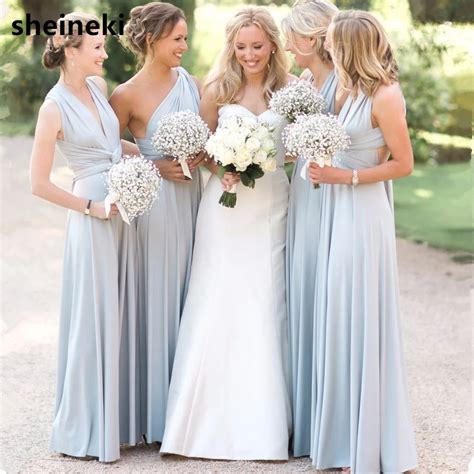 Pastel Blue Bridesmaid Dresses Gunnibht