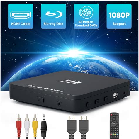 Blu Ray Dvd Player With Hdmi Portable Blue Ray Player For Tv Mini 1080p Blue Ray Disc Player