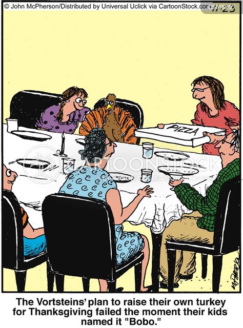 Thanksgiving Turkey Dinner Cartoon