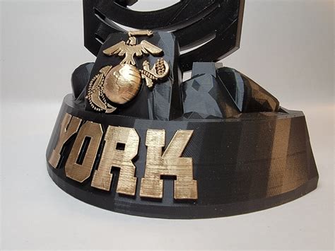 marine corps custom name plaque 3d printed etsy