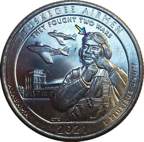 2021 Alabama Quarter Tuskegee Airmen Commemorative Coin