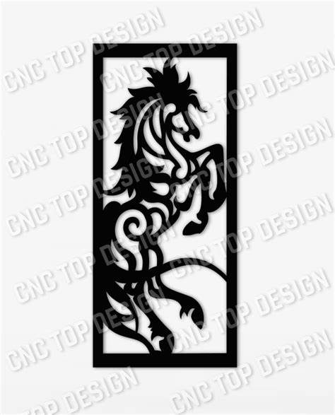 Horse Wall Art Design Files Dxf Svg Eps Ai Cdr
