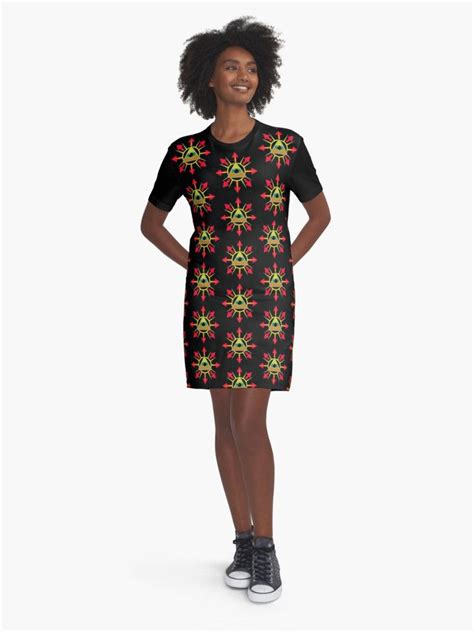 Chaos Eye Five Graphic T Shirt Dress By Martymagus1 Shirt Dress