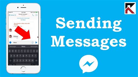 How To Send A Message Using Facebook Messenger Youtube