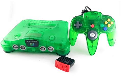 Jungle Green Nintendo 64 Console System N64 Refurbished Walmart