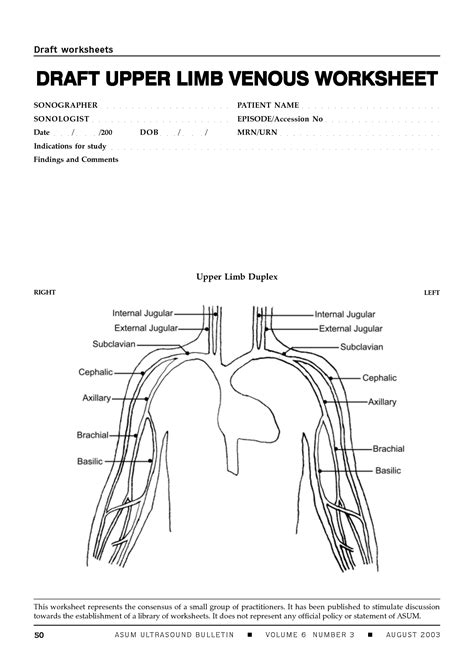 13 Liver Doppler Ultrasound Worksheet