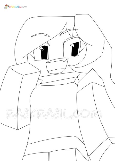 Aphmau Minecraft Diaries Coloring Pages Sketch Coloring Page