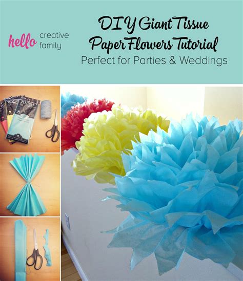 How To Make Diy Mini Tissue Paper Flowers For Party Decorations Hello