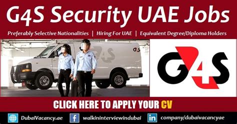 G4s Careers Dubai 2024 Apply For Multiple G4s Security Jobs