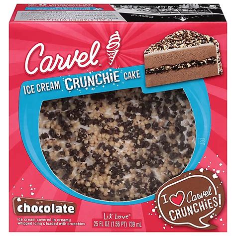 Carvel Crunchie Ice Cream Cake Chocolate 25 Fl Oz Acme Markets