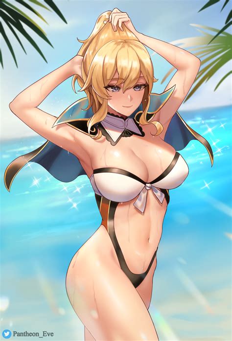 Swimsuit Model Jean Art By Me R Genshin Impact