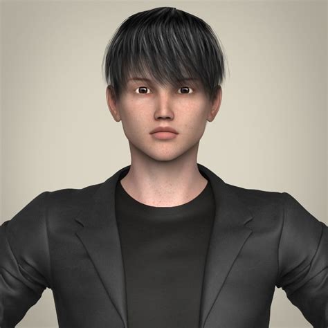 Realistic Young Handsome Boy Realistic 3d Model Cgtrader
