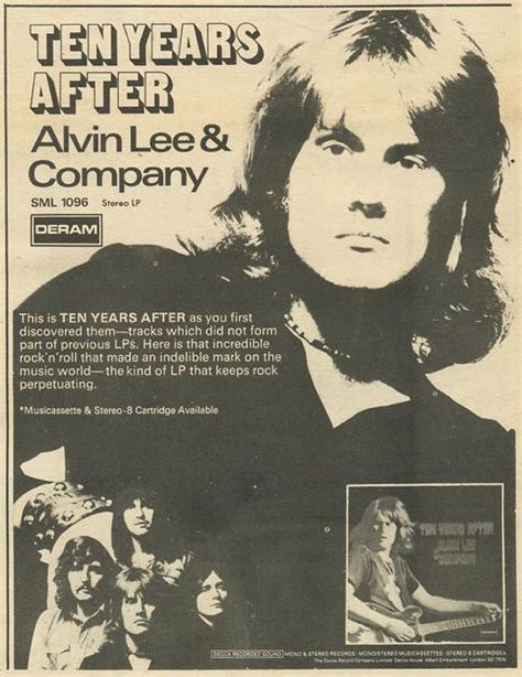 Ten Years After 1972 Alvin Lee Acid Rock Rock Groups Blue Band Rare