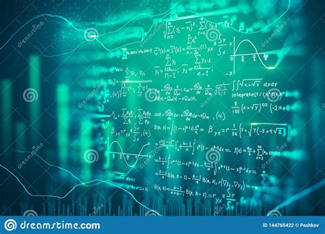 Digital Mathematical Formulas Background Stock ...