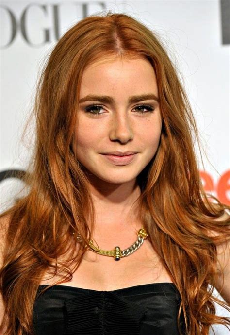 Lily Collins Ginger Hair Color Red Hair Brown Eyes