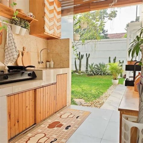 desain dapur outdoor sederhana