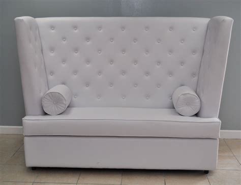 With extra plush seating, this loveseat is sure to be a hit in whatever room you decide to place. White Color Vinyl High Back Tufted Couch For 2 Seat With ...