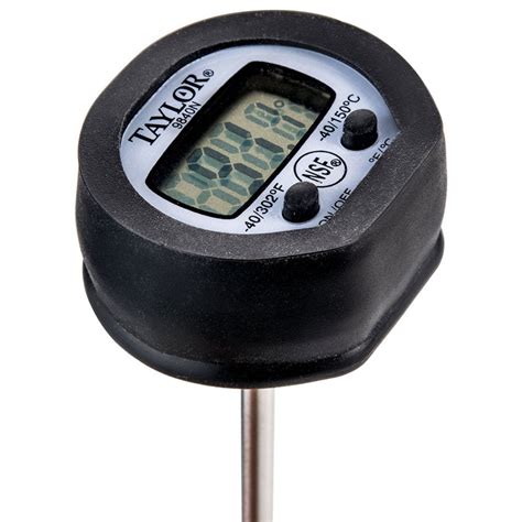 Taylor 9840rb 4 58 Digital Pocket Probe Thermometer With Rubber Boot