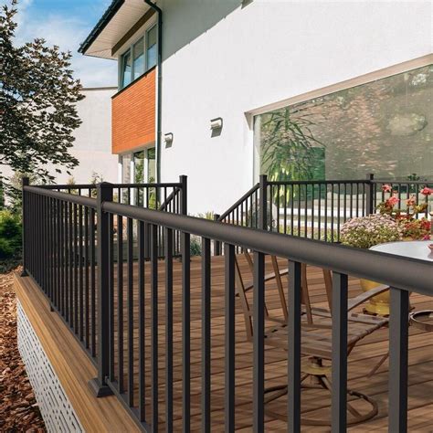Freedom Winchester 8 Ft X 3 In X 3 Ft Matte Bronze Aluminum Deck Stair