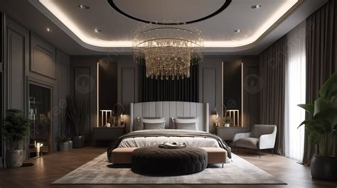 Modern Luxury 3d Bedroom Design Background Luxurious Bedroom Master