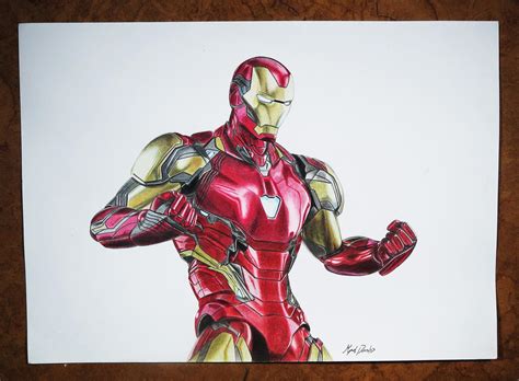 I Made An Iron Man Drawing With Color Pencils Rmarvel