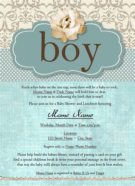 Creative Barn Baby Shower Invitation Samples
