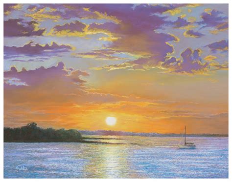 Eric Soller Fine Art Beaufort Sunrise Pastel Painting