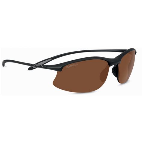 Serengeti Maestrale Matte Black Drivers Polarized Sunglasses