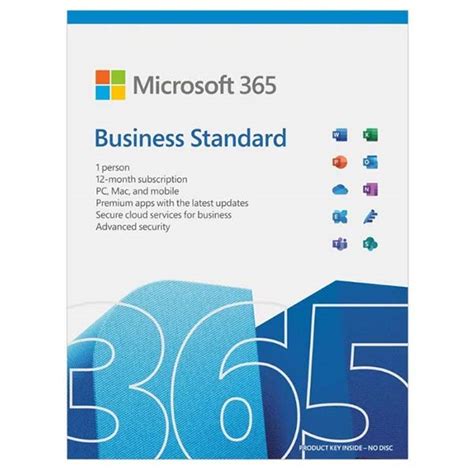 Microsoft 365 Business Standard 1 Year Subscription Esd Electronic