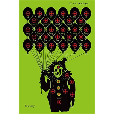 Buy Faxyxy Shooting Targets Clown Funny Paper Target 30 Pack Practice
