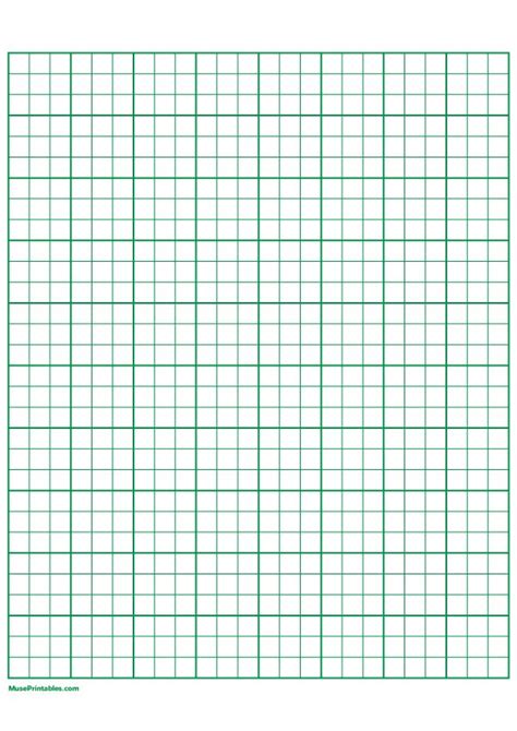 Printable 3 Squares Per Inch Green Graph Paper For A4 Paper Free